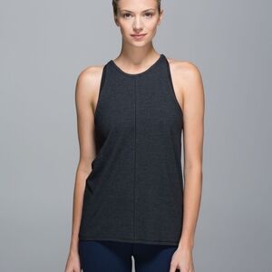 Lululemon Find Your Zen Tank Heathered Black
